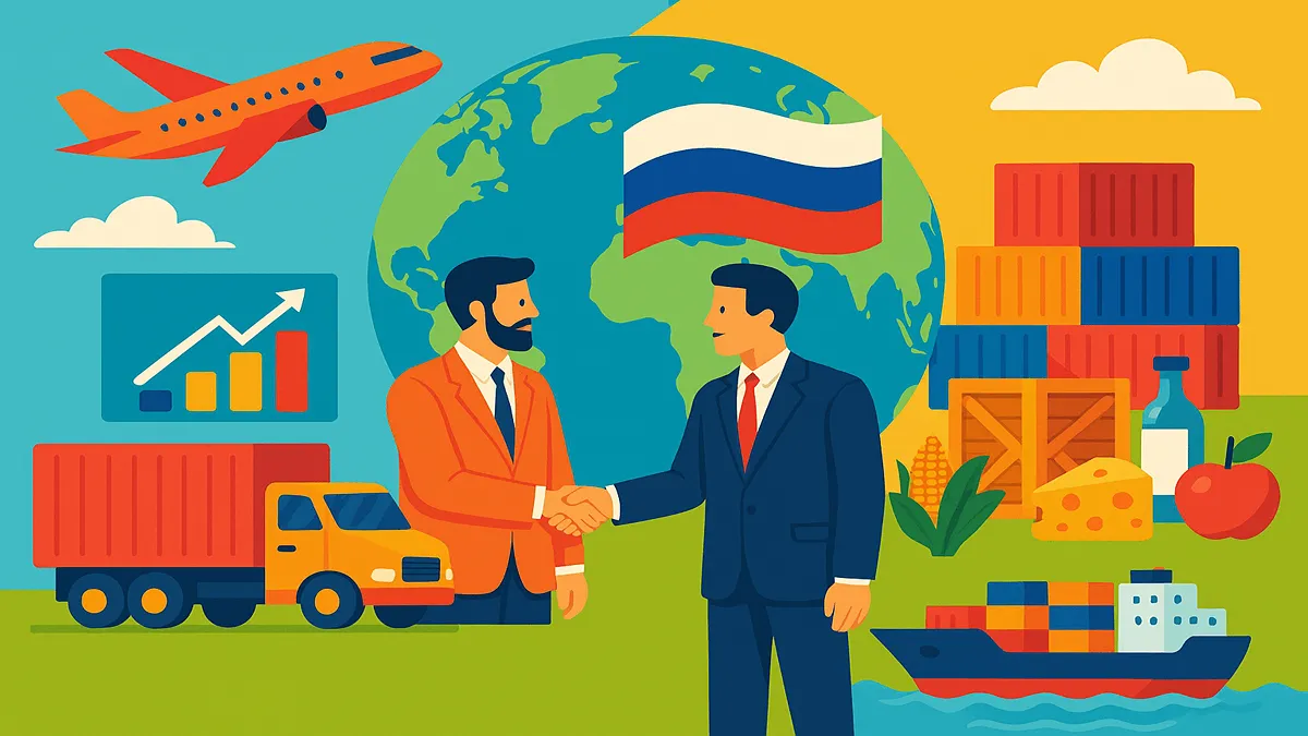 تجارت با روسیه: صادرات به روسیه و واردات از روسیه